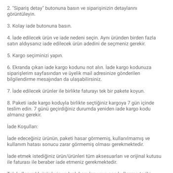 Trendyol'dan Elektronik Ürün Siparişi Hatam