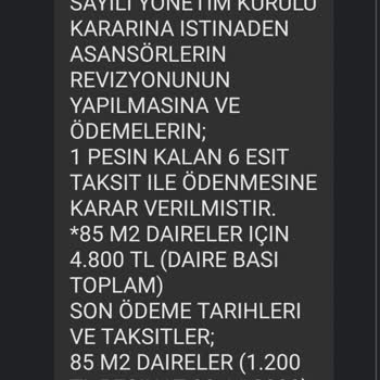 İstanbul Tuzla TOKİ 1. Etap Site Yönetiminin Aidatları Yüksek Artış