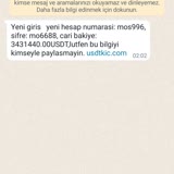 Usdtkic.com Kimden Gelindiği Bilinmeyen Mesaj