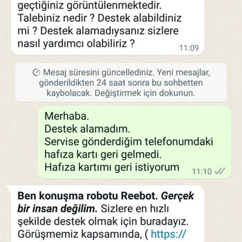 Reeder Alma Pişmanlık, Servis Ve Muhatap Yok