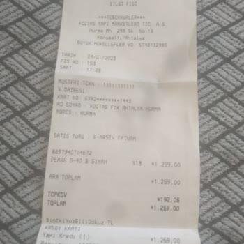 Ferre Yeni Garantili Ürün Servis Ücreti Talebi!