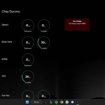 Monster Notebook Fanlarımda Sıkıntı Var Doğru Çalışmıyor!