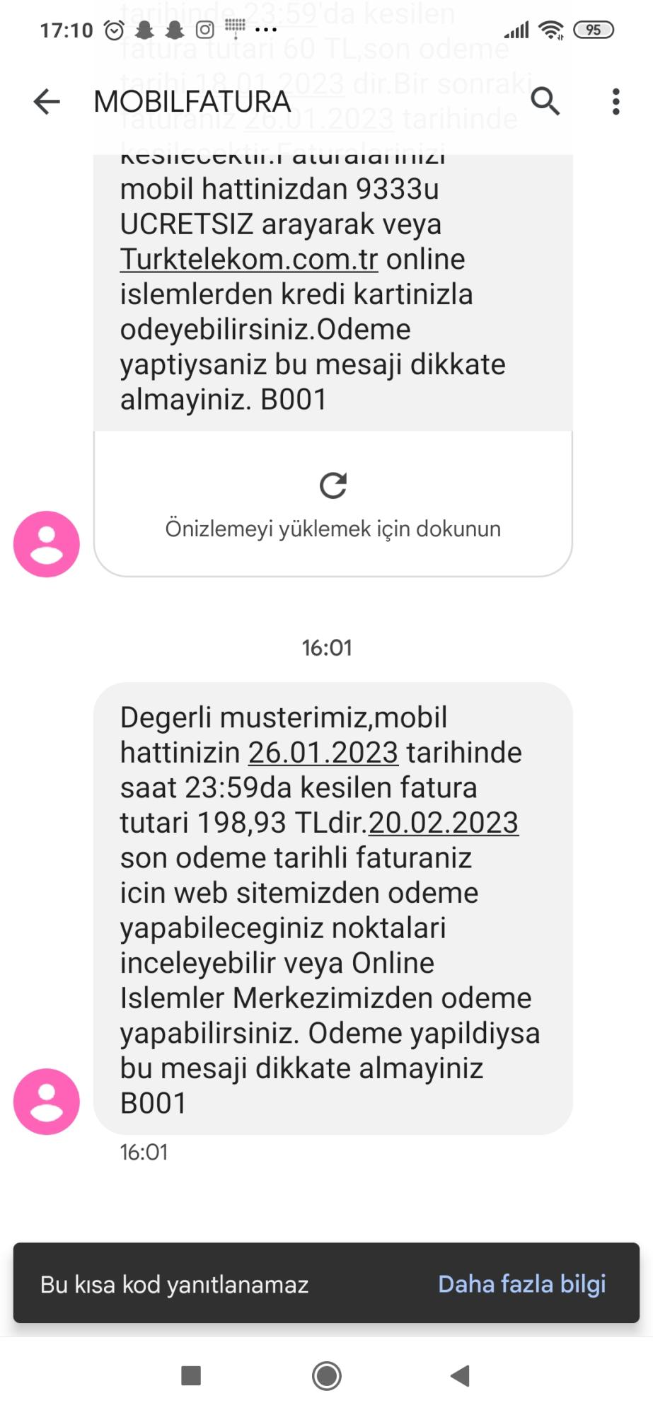 T Rk Telekom Fatural Hat Haks Z Yere Para Talep Ediyor Ikayetvar