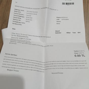 Xiaomi Marka Cep Telefonunun Sürekli Bir Şekilde Arıza Vermesi