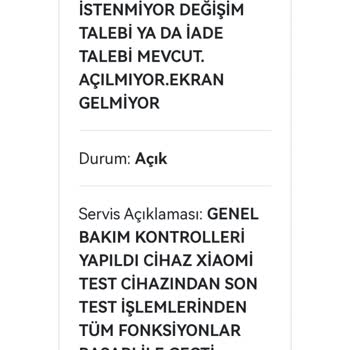 Xiaomi Marka Cep Telefonunun Sürekli Bir Şekilde Arıza Vermesi