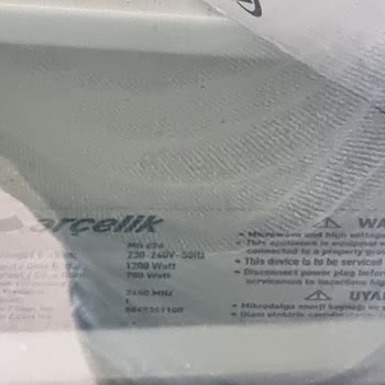 Arçelik Microdalga Kontrol Paneli!