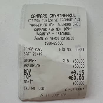 Canpark Avm Haksız Otopark Ücreti