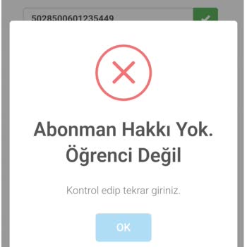 Ankara Kart "Öğrenci" Kartımın İptal Olması