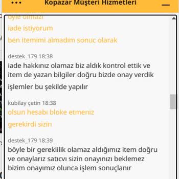 Www.kopazar.com Yanlış İşlemde Bakiyemi İade Etmiyor.