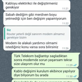 TurkNet Kurulum Ekibi Hiç İlgilenmiyor