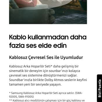 Samsung Kablosuz Arka Hoparlör Kiti