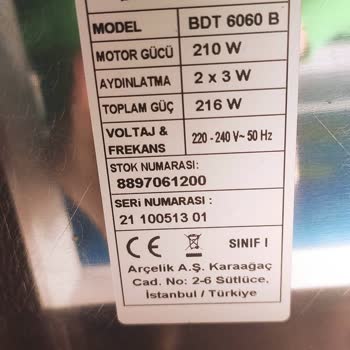 Beko BDT 6060B Davlumbazın Karbon Filtresini Temin Edemiyor