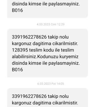 Aras Kargo Issıkgöl Şubesi Kargomu Teslim Etmedi