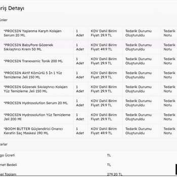 Procsin Ürünleri Kısmı İade Talebini Reddetmesi!