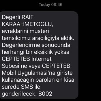 TEB Şahsi Rızam Dışında İşlemler Silsilesi