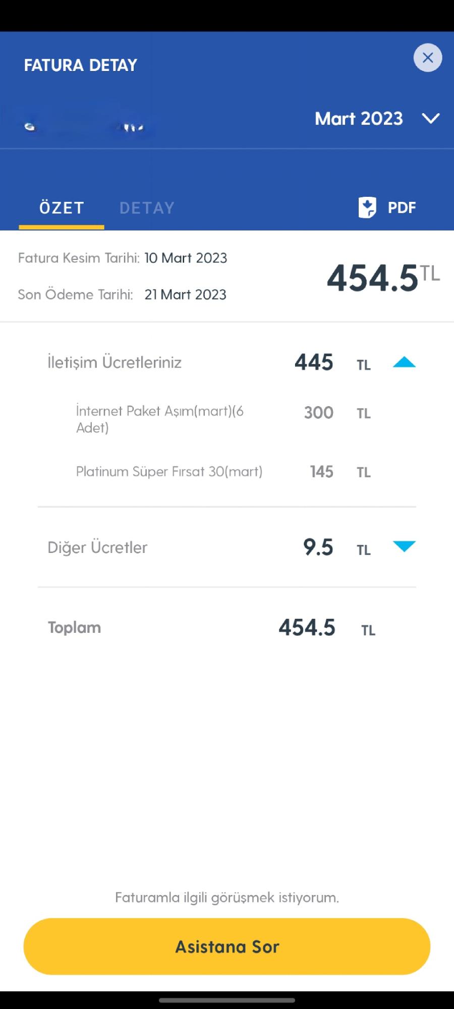 Turkcell Tl Ekstra Fatura Ve Kullan M Detay N N G R Nt Lenememesi