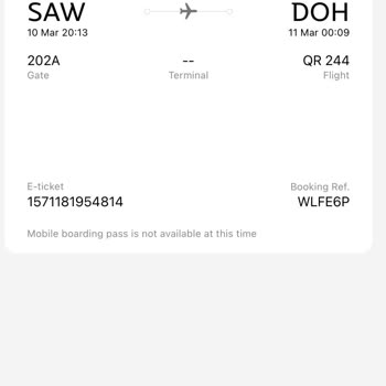 Qatar Airways' Incompetent Staff at Sabiha Gökçen Airport