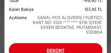 Exxen Beşiktaş Mutabakat Adında Para Kesintisi