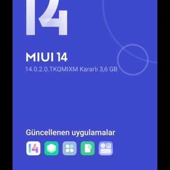 Xiaomi Mi 11 Lite Mıuı 14 Güncellemesi