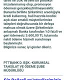 PTT Bank PTT Promosyon Ödemesi