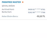 Halkbank Paraf Kredi Kartı Eksi Görünmesi.