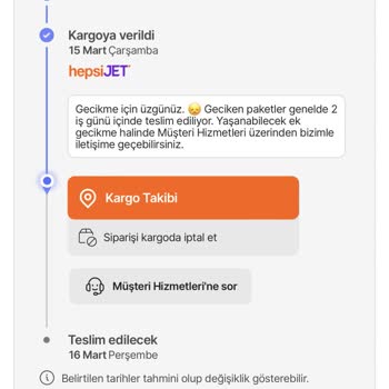 Hepsijet Kargo Ulaştırma Sorunu Ve Sorumsuzluğu...