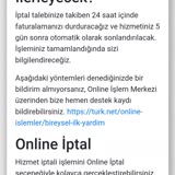 TurkNet İnternet Hizmeti İptal Süreci