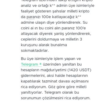 Telegram Messenger Kripto Analiz Kader Admin