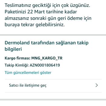 Amazon Ücret İadesi Mağduriyeti