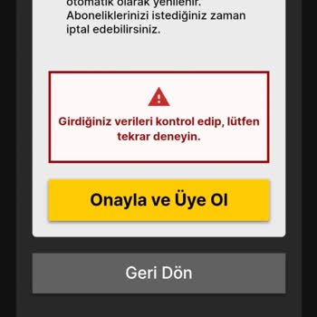 Exxen’e Üye Olamıyorum