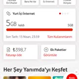Vodafone Fatura Tutarının Yüksek Gelmesi