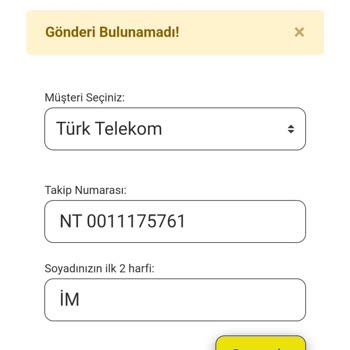 AGT Kargo Takip No Sorunu