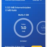 Turkcell 5 GB İnternet Paketim Sıfırlandı
