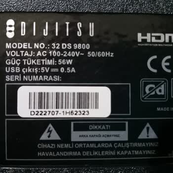 Dijitsu Ds 9800 Televizyonda Çizgi Oluştu!