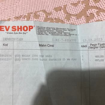 Evshop İade Kabul Edilmemesi