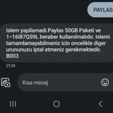Vodafone Paylaş 50GB (Hotspot)