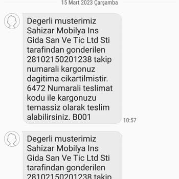 Damlataş Sürat Kargo Şubesi&nbsp;&nbsp;hiç Getirmedi