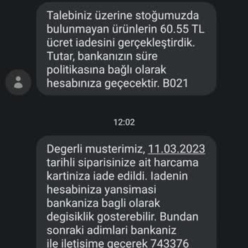 Getir  İade Saçmalığı