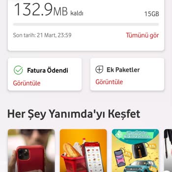 Vodafone Tarife Asım Paketi