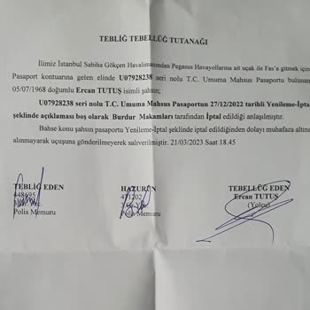 Nüfus ve Vatandaşlık İşleri Pasaport Yenileme Başvurusu