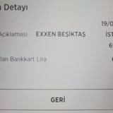 Exxen Beşiktaş Adına Kredi Kartımdan Çekim Yapılmış Geri İade Yapılsın