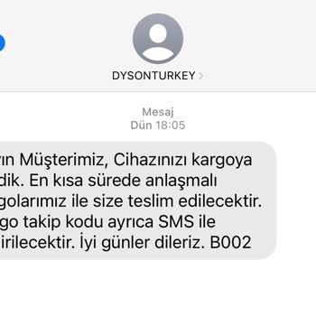 Dyson Kargoya Verilmeyen Ürün