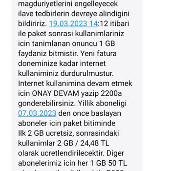 Turkcell 1 GB Faydasızlığı