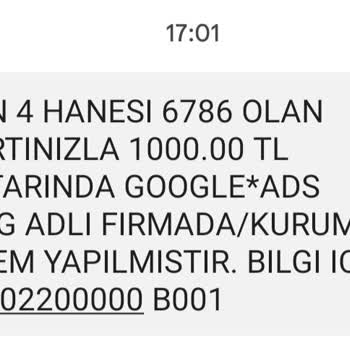 Google Onayım Olmadan Kredi Kartımdan Para Çekildi