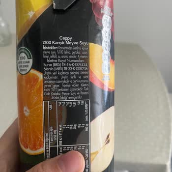 Cappy Meyve Suyu Çökeltisi