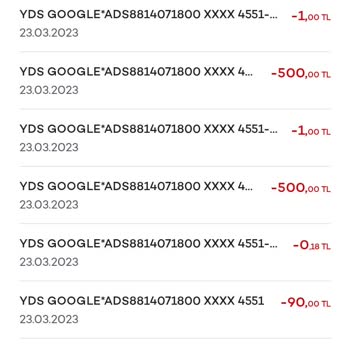 Google Banka Hesabım Ele Geçirildi