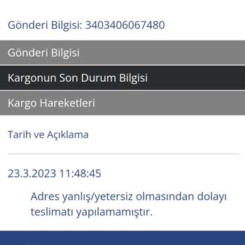Aras Kargo Evde Olduğum Halde Teslim Edilmeyen Kargo