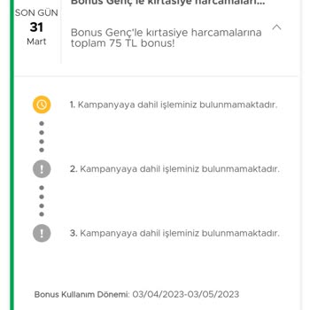 Garanti Bbva Bonus Genç Kampanyayı Vermiyor