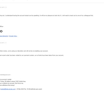 Envato Account Envato Hem Paramı Aldı Hem De Hesabımı Blokladı