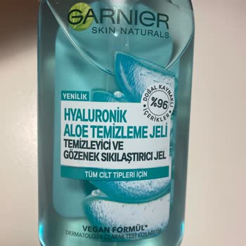 Garnier Hyaluronik Aloe Temizleme Jeli Yüzümü Mahvetti